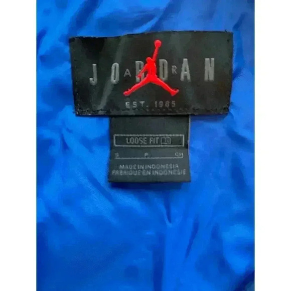 Jordan Essentials Flight Woven Full Zip Nylon Jacket Loose Fit Royal Blue Small - Picture 9 of 14